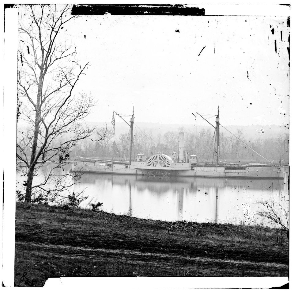 James River, Virginia. Gunboat MENDOTA LOC cwpb.01908