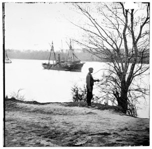 James River, Virginia. Ships on the (James River) LOC cwpb.02185