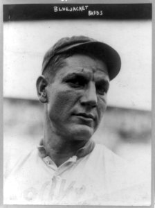 James Bluejacket, baseball player, head-and-shoulders portrait, facing right, in uniform of Brooklyn Feds LCCN90706214