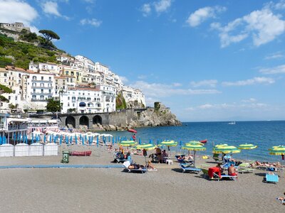 Coast cliff mediterranean photo