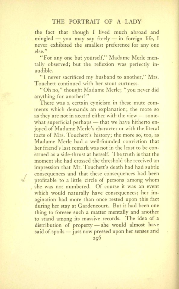 James - The Portrait of a Lady, vol. I, p. 296