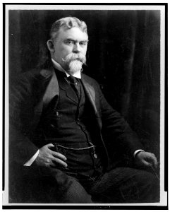 James Wallace Van Cleave, three-quarters length portrait, facing slightly right, seated LCCN98504110