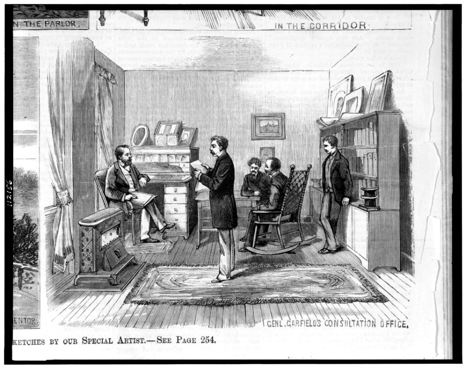 James A. Garfield's consultation office in his home, at Mentor, Ohio LCCN95501753