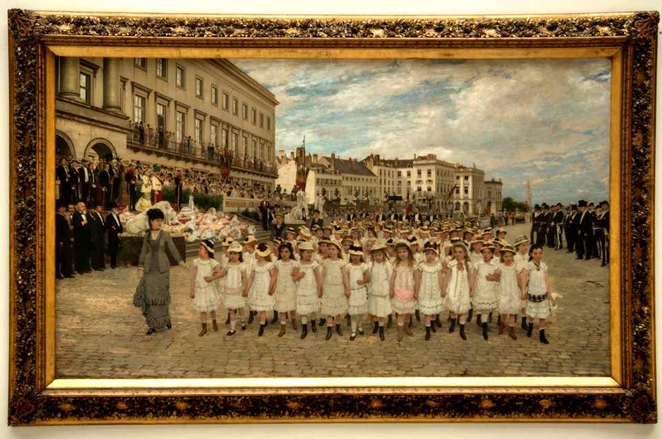 Jan Verhas, la revue des écoles en 1878