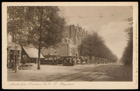 Jan Pieter Heijestraat als zijstraat van de Overtoom. Uitgave Weenenk & Snel, Den Haag, Afb PBKD00020000005