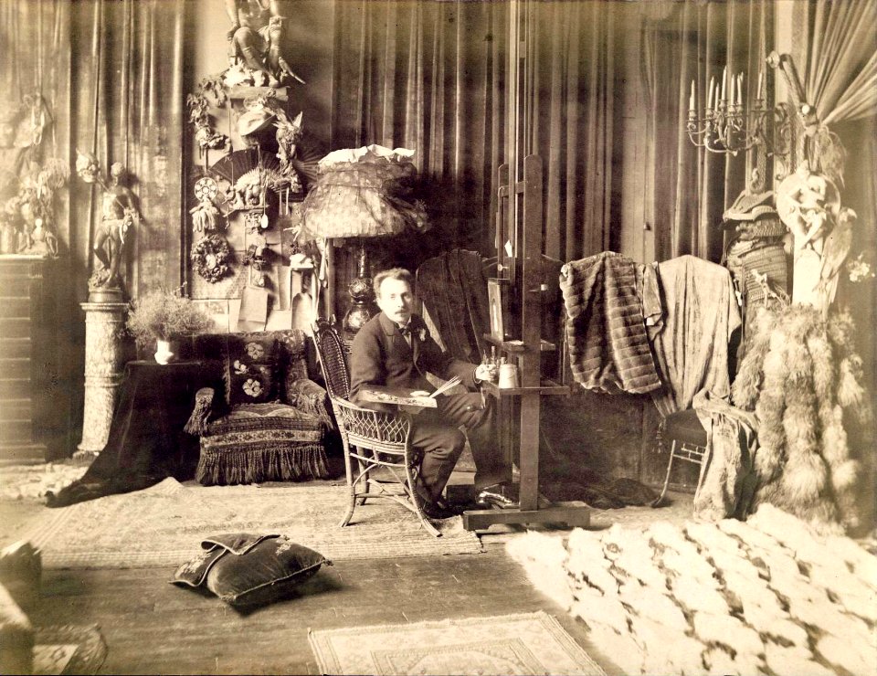 Jan Van Beers in studio