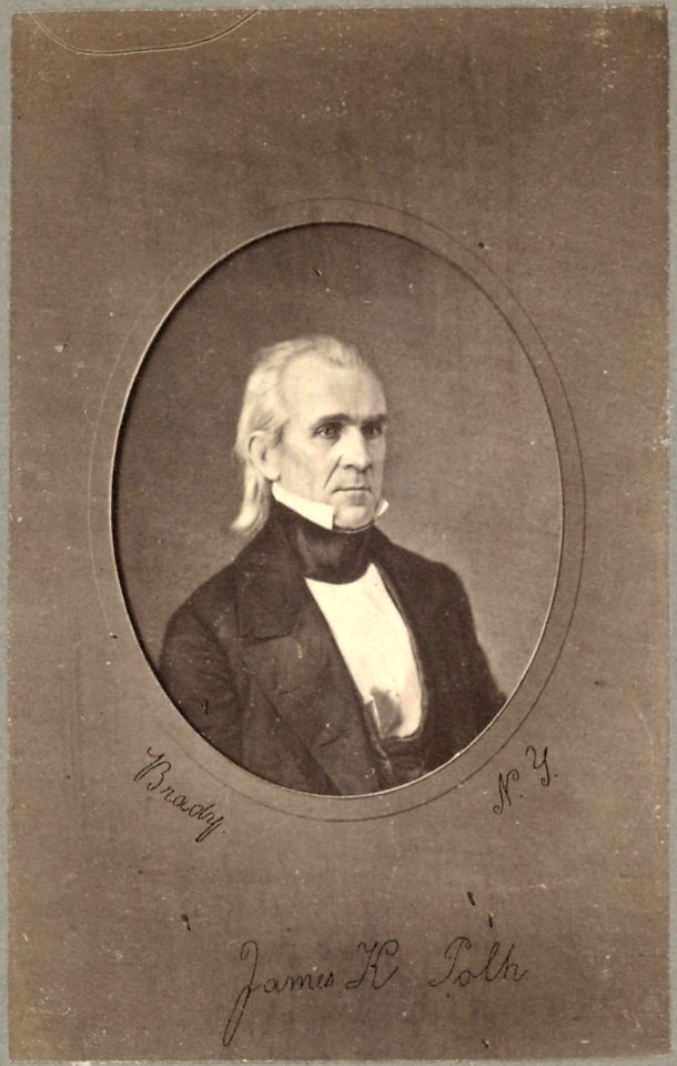 James K. Polk, head-and-shoulders portrait, facing slightly right) - Brady, N.Y LCCN00650920