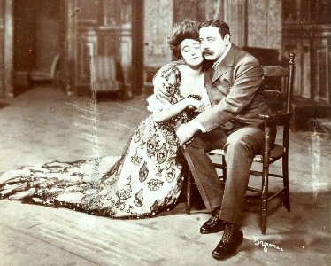 Jane Oaker and Wilton Lackaye in a scene from The Pit (SAYRE 1504) (cropped)