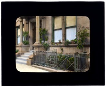 Janitor apartment, 137 East 30th Street, New York, New York. Stairwell garden LCCN2007685129