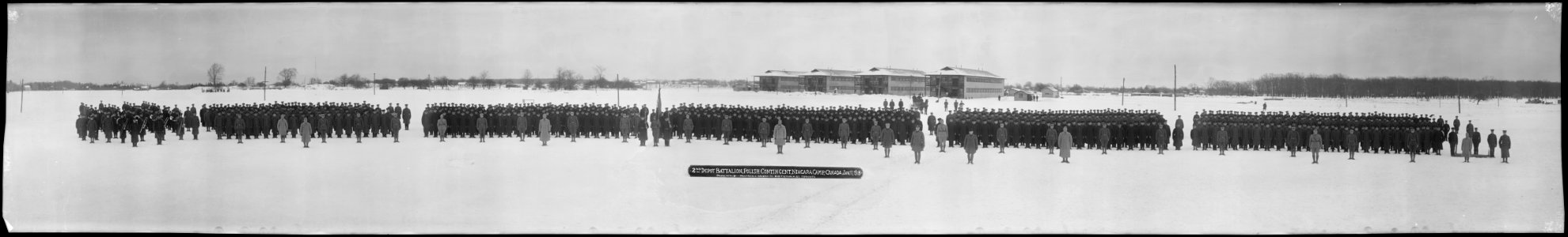 Jan 11 1918 Polish Blue Army 2nd Depot Battalion Polish Contingent Niagara Camp e010932431