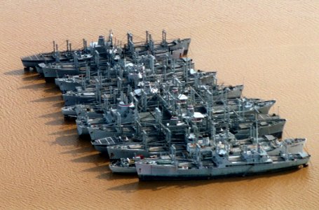 James River Reserve Fleet ships1 in 1996 photo