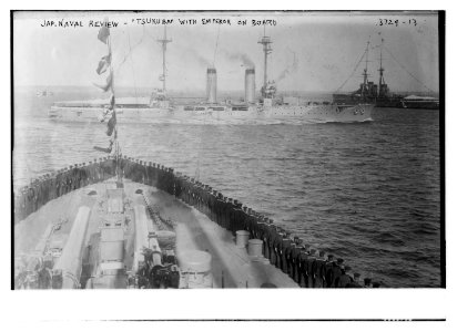 Jap(anese) Naval review - TSUKUBA with Emperor on board LCCN2014700799