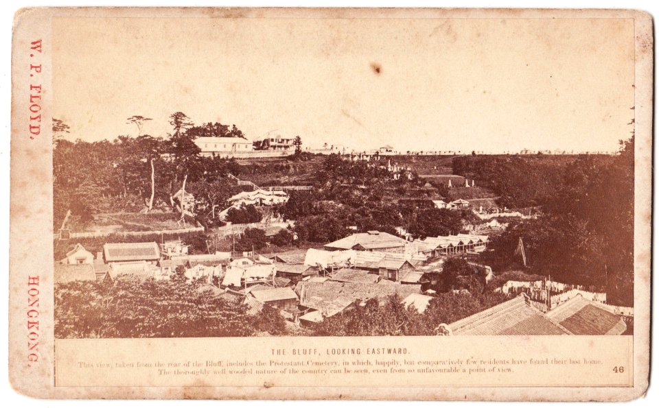 Japan CDV-The Bluff, looking Eastwards, Yokohama by W.P. Floyd of Hong Kong