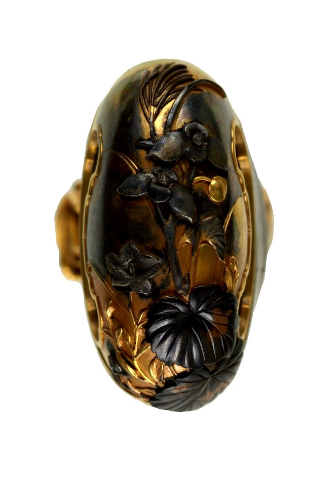 Japanese - Tsuka with Autumn Flowers - Walters 5111932b - Detail A
