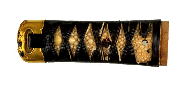 Japanese - Tsuka with Rooster, Autumn Flowers, Tiger, and Dragon - Walters 5112002B - Back