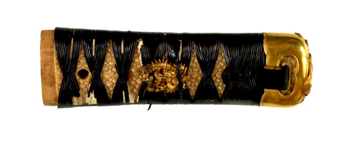 Japanese - Tsuka with Rooster, Autumn Flowers, Tiger, and Dragon - Walters 5112002B