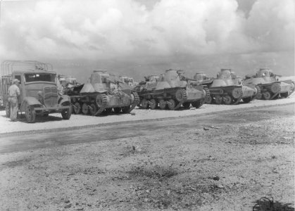 Japanese 16th Tank Regiment Type 95 Ha-Gos on Marcus Island