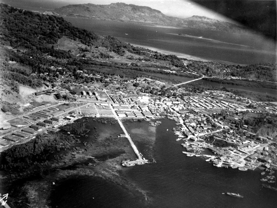 Japanese base at Dublon Island Truk in February 1944