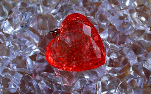 Valentine's day romantic colorful heart photo