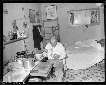 Japanese miner who lives in company housing project. Hudson Coal Company, Hudson Mine, Sweet Mine, Carbon County, Utah. - NARA - 540483