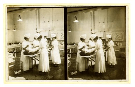 Japanese nurses attending to a patient in an operating room LCCN2005678646