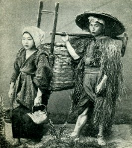 Japanese peasants. Before 1902 photo