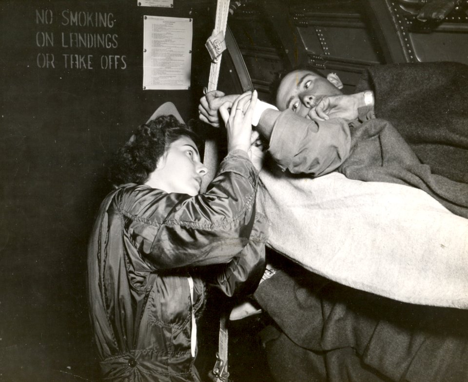 Jane Kendeigh USN Flight Nurse 1945 c