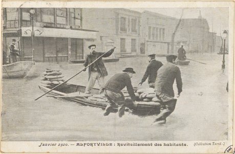 Janvier 1910, Alfortville- Ravitaillement des habitants CP 2285 PsurR