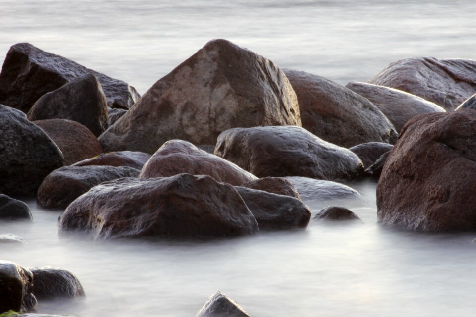 Stones water sea