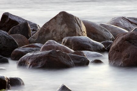 Stones water sea