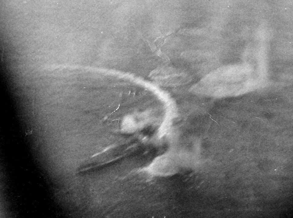 Japanese carrier under attack during Battle of the Philippine Sea 1944