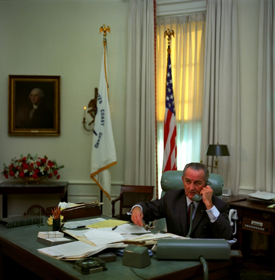 January 1968 LBJ on the phone