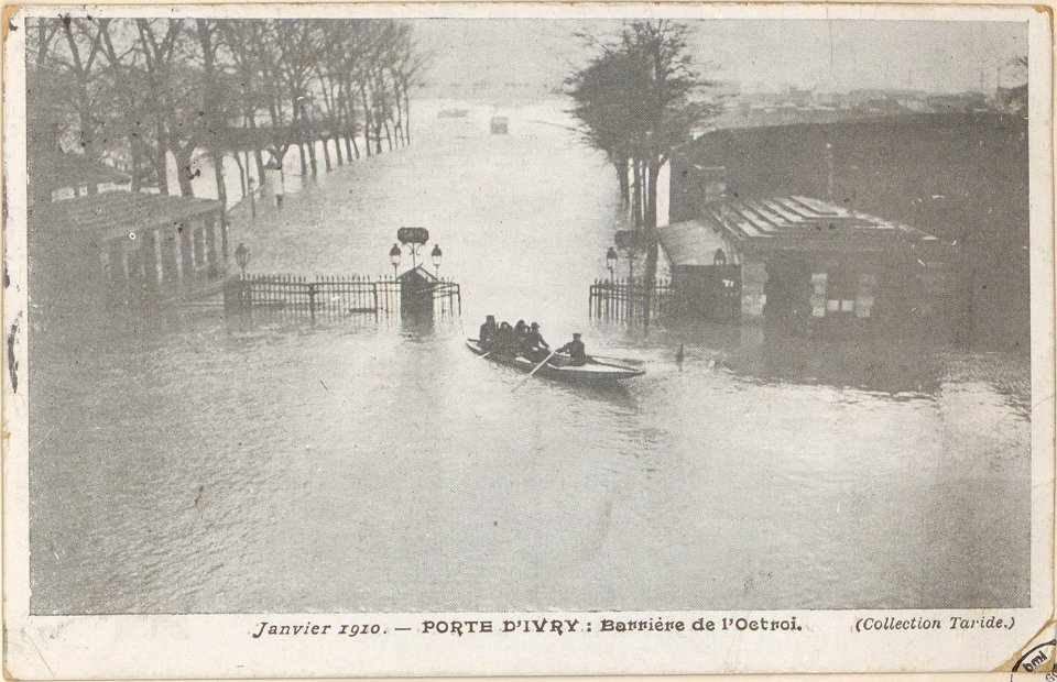 Janvier 1910, Porte d'Ivry- barrière de l'octroi CP 2278 PsurR