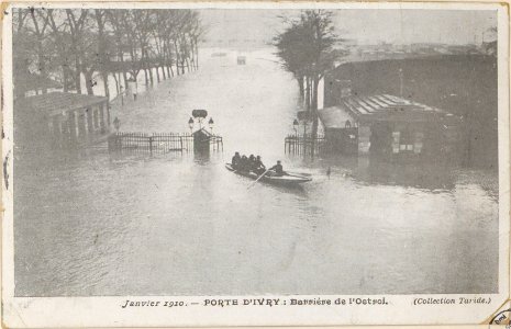 Janvier 1910, Porte d'Ivry- barrière de l'octroi CP 2278 PsurR