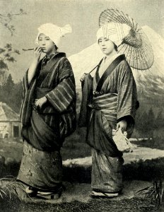 Japanese girls. Before 1902