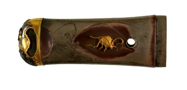 Japanese - Tsuka with Autumn Flowers - Walters 5111932b
