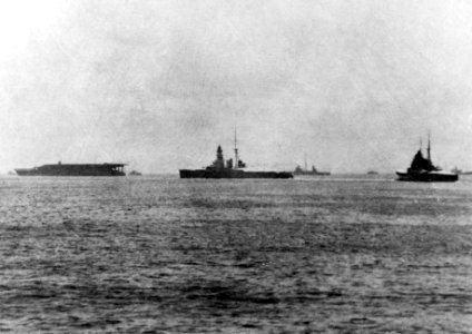 Japanese ships Akagi Kongo and cruisers 1937