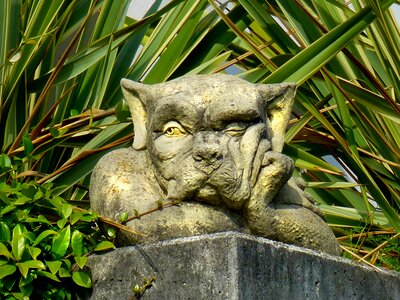 Garden decoration wall stool gnome