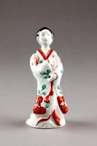 Japansk figur föreställande borgardam - Hallwylska museet - 96057