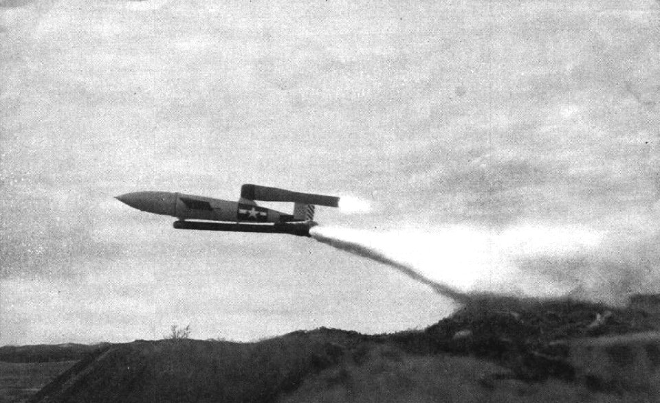 JB-2 Loon missile launch at Point Mugu 1947