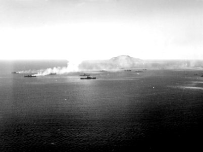 Japanese ships under attack at Truk 03 in February 1944