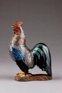 Japansk figur från 1800-talet föreställande tupp - Hallwylska museet - 96065