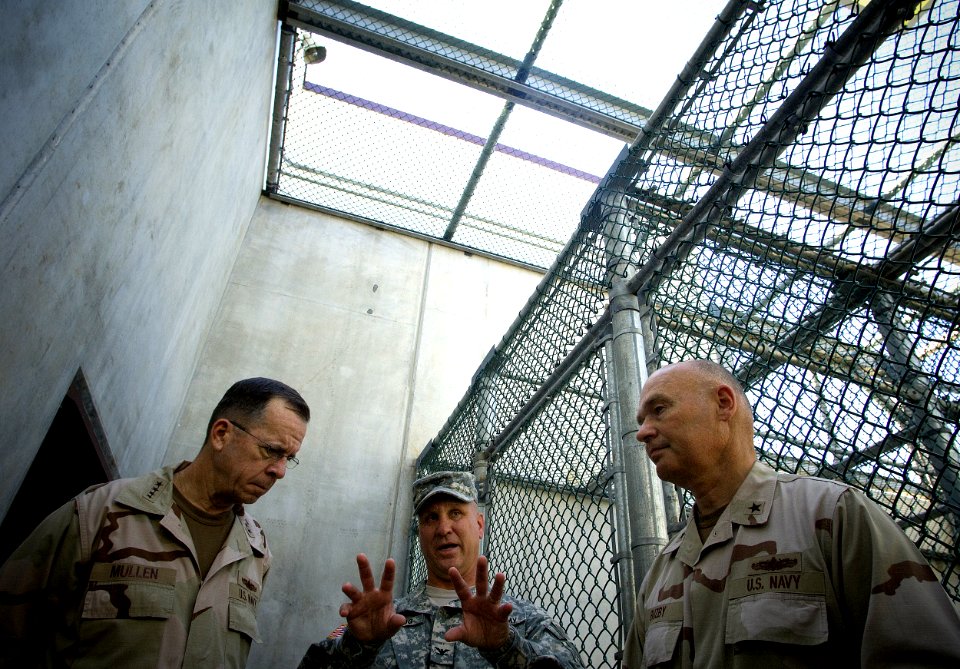 JCS mullens tours exercise yard in camp six, Guantanamo
