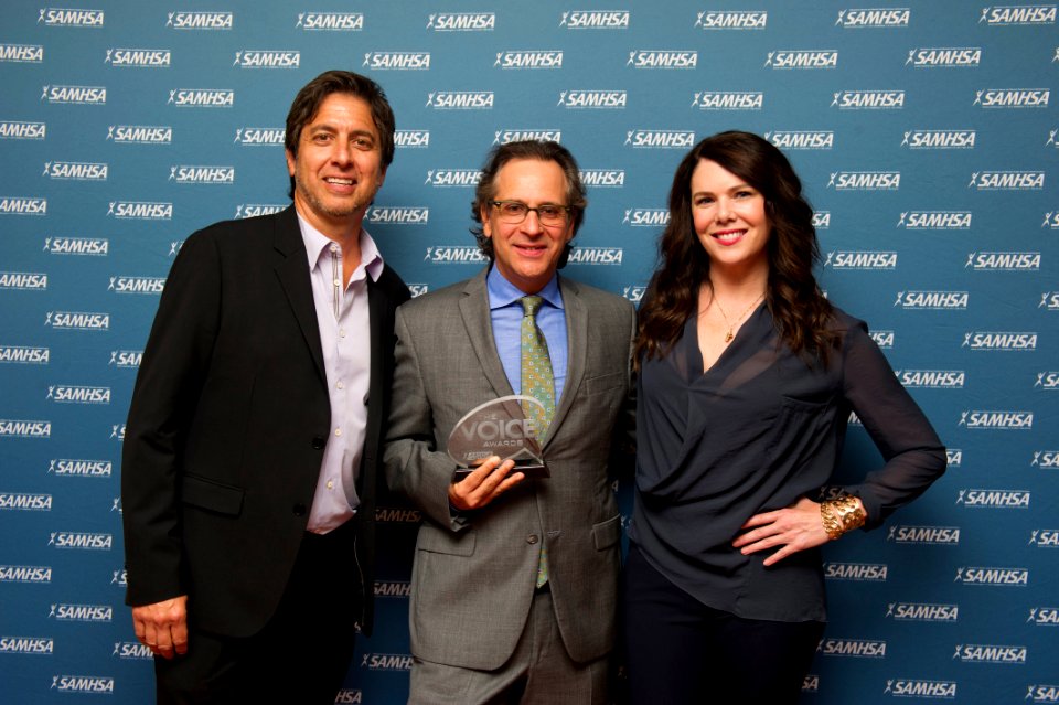 Jason Katims, Lauren Graham and Ray Romano August 2014