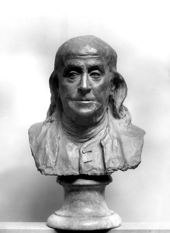 Jean-Antoine Houdon - Bust of Benjamin Franklin - Walters 27360