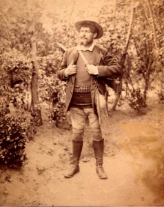 Jean Richepin en chasseur vers 1890