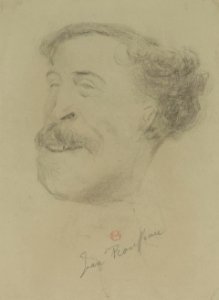 Jean Rousseau caricaturé par Nadar