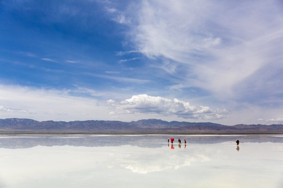 Check card salt lake blue sky and white clouds