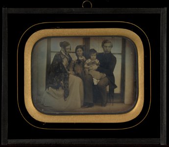 Jean-Gabriel Eynard (Swiss - (Portrait of The Regny family at Beaulieu) - Google Art Project