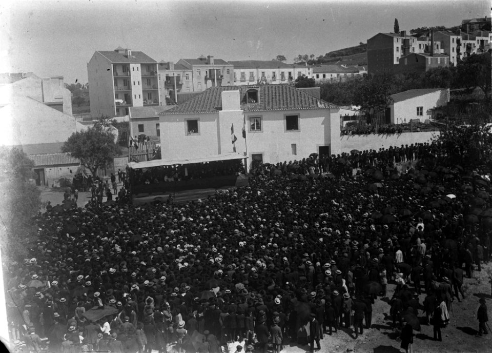 JBN001464 - Comício republicano na antiga avenida Dona Amélia